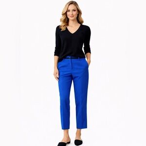 Roberta di Camerino Italy Blue Performance Tailored Ankle Trousers Sz 12💛